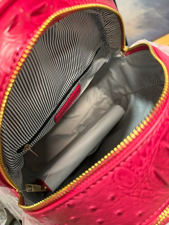Pink Textured Backpack and Wallet Set - Picture 4 of 6